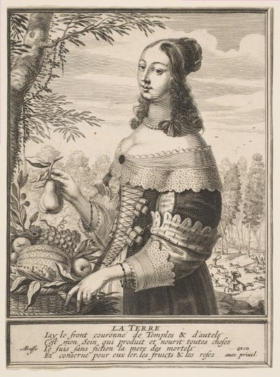 地球，1630年。 作者 亚伯拉罕·博斯（Abraham Bosse）