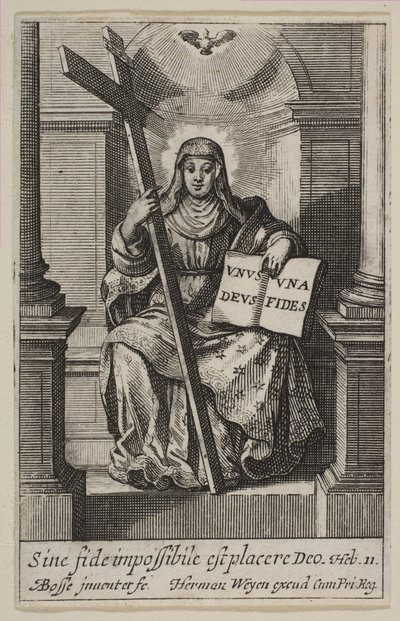 信仰，1636年。 作者 亚伯拉罕·博斯（Abraham Bosse）