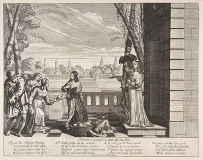 喂养饥饿的人，1635年。 作者 亚伯拉罕·博斯（Abraham Bosse）
