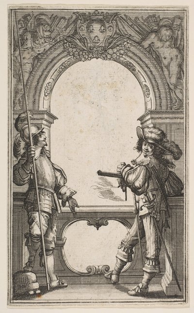 Les GardesFrançaises的前奏曲，1632年。 作者 亚伯拉罕·博斯（Abraham Bosse）