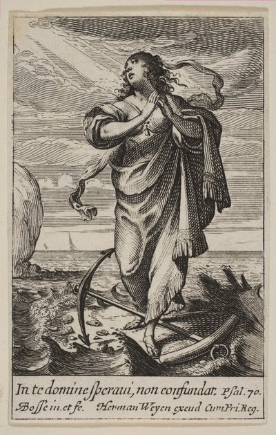 希望，1636年。 作者 亚伯拉罕·博斯（Abraham Bosse）