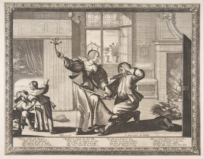 丈夫殴打者，约。 1633。 作者 亚伯拉罕·博斯（Abraham Bosse）