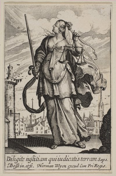 正义，1636年。 作者 亚伯拉罕·博斯（Abraham Bosse）