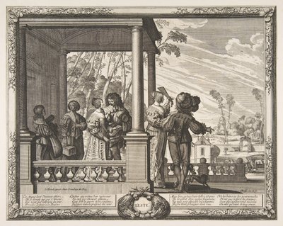 夏季莱特镇1637。 作者 亚伯拉罕·博斯（Abraham Bosse）