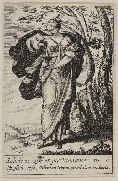 节制，1636年。 作者 亚伯拉罕·博斯（Abraham Bosse）