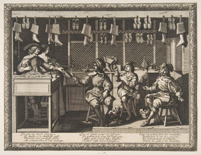 鞋匠Le Savetier，约。 1632-33。 作者 亚伯拉罕·博斯（Abraham Bosse）