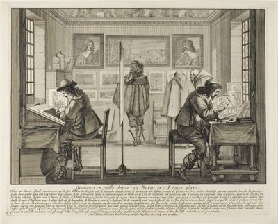 雕刻师和蚀刻师，1642年 作者 亚伯拉罕·博斯（Abraham Bosse）