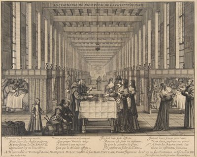 慈善医院医院， 1639。 作者 亚伯拉罕·博斯（Abraham Bosse）