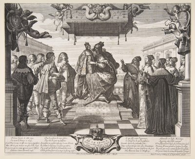 法国的喜悦，1638年。 作者 亚伯拉罕·博斯（Abraham Bosse）