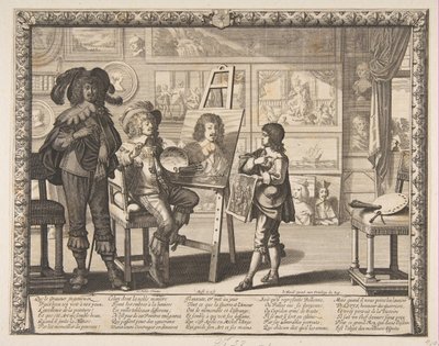 画家，约。 1642年。 作者 Abraham Bosse