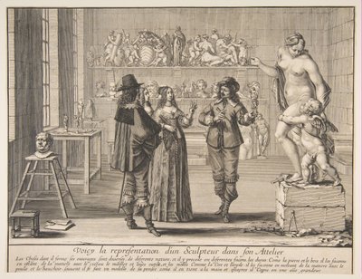 雕塑家》，1642年。 作者 亚伯拉罕·博斯（Abraham Bosse）