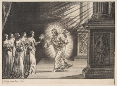 大约在基督面前的智者。 1635。 作者 亚伯拉罕·博斯（Abraham Bosse）
