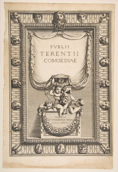 封面：特伦斯Terentii喜剧，1642的喜剧。 作者 亚伯拉罕·博斯（Abraham Bosse）
