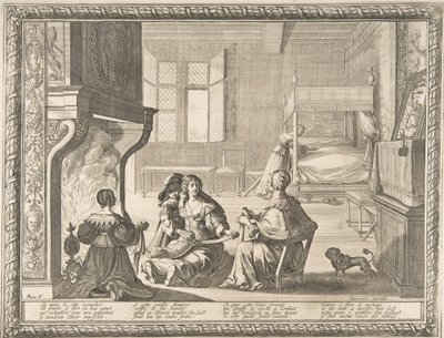 保姆的拜访，1633年。 作者 亚伯拉罕·博斯（Abraham Bosse）
