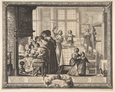 冬季，大约1637。 作者 亚伯拉罕·博斯（Abraham Bosse）