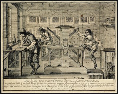 雕刻工坊，1642年 作者 亚伯拉罕·博斯（Abraham Bosse）