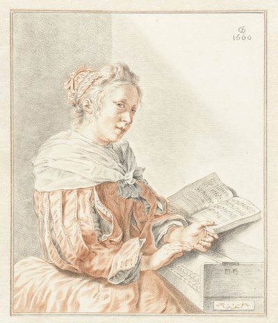 梳妆台前的女士 作者 Abraham Delfos
