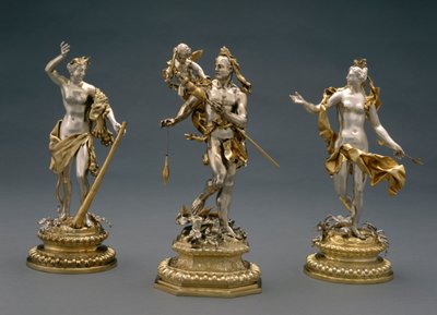 Hercules，Omphale和Venus，c.1695-1700（部分镀银） 作者 亚伯拉罕·德伦特维特