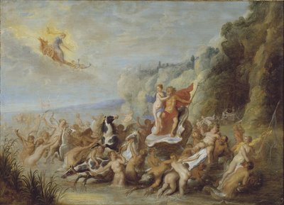 海王星和Amphitrite 作者 亚伯拉罕·詹斯（Abraham Jansz）。范·迪彭贝克
