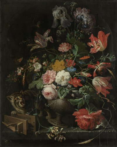 翻转的花束 作者 亚伯拉罕·米尼翁（Abraham Mignon）