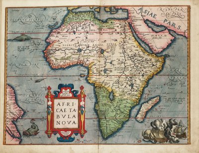 非洲新地图 作者 亚伯拉罕·奥特里乌斯（Abraham Ortelius）