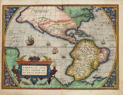 Americae Sive Novi Orbis, Nova Descriptio（《美洲或新世界，新描述） 作者 亚伯拉罕·奥特里乌斯（Abraham Ortelius）