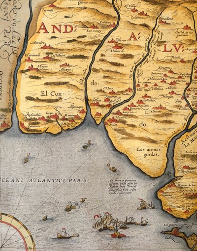 帕洛斯港，亚伯拉罕-奥特留斯（1528-1598）的作品，图版 作者 Abraham Ortelius