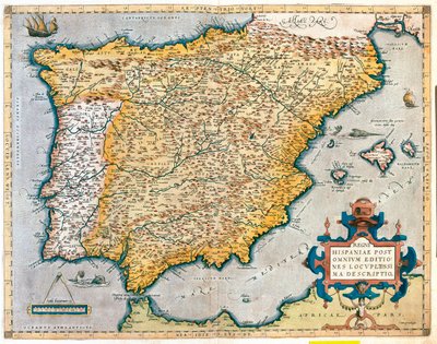西班牙、葡萄牙 作者 亚伯拉罕·奥特里乌斯（Abraham Ortelius）