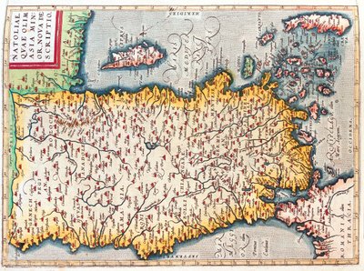 土耳其、塞浦路斯 作者 亚伯拉罕·奥特里乌斯（Abraham Ortelius）
