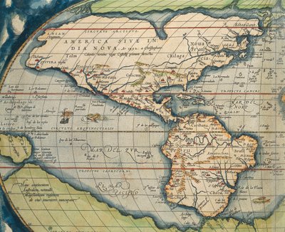 世界地图出自亚伯拉罕-奥特留斯的《世界地图》。 作者 Abraham Ortelius
