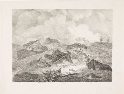 突破坎珀堤坝，1825 年 作者 亚伯拉罕·文克勒斯