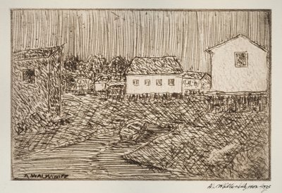 街景，建筑，或肖像，1902-1905。 作者 亚伯拉罕·沃科维茨