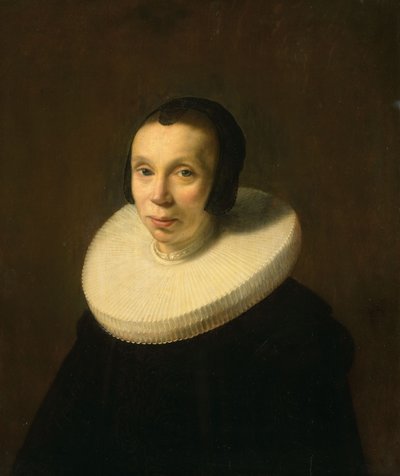 妇女肖像》，约 1642 年（油画镶板） 作者 亚伯拉罕·德弗里斯