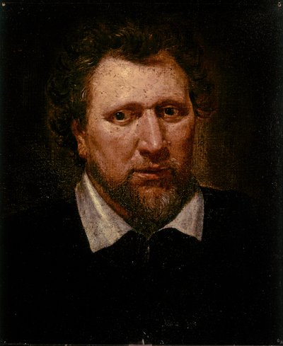 本杰明-琼森，肖像，约 1617 年（布面油画） 作者 亚伯拉罕·范·布林伯格