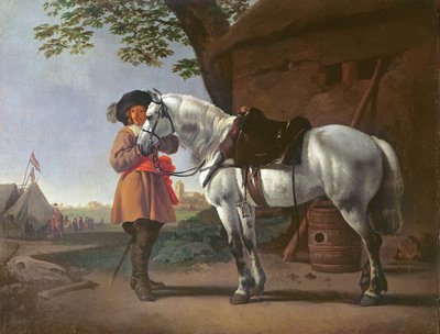 一匹灰马的骑士 作者 Abraham van Calraet