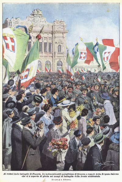 对于法国战争的退伍军人 作者 Achille Beltrame