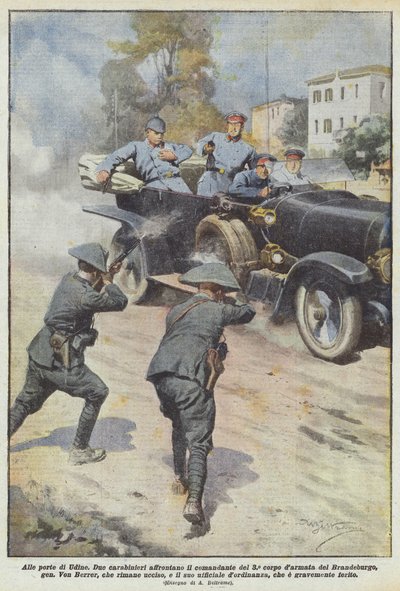 在乌迪内的大门口 作者 Achille Beltrame