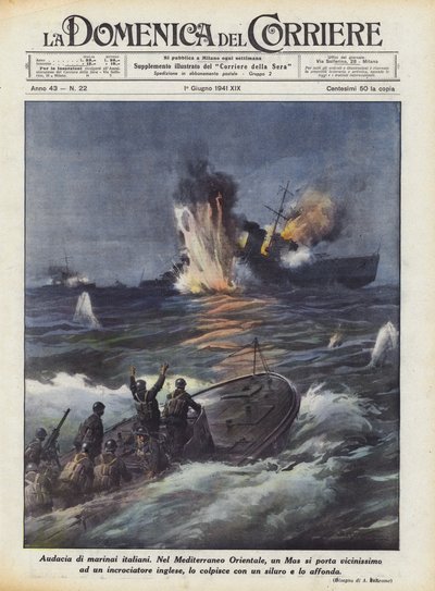 意大利水手的大胆 作者 Achille Beltrame