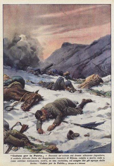 为祖国堕落 作者 Achille Beltrame