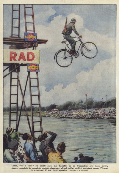 旅行，飞行和潜水！ 作者 Achille Beltrame