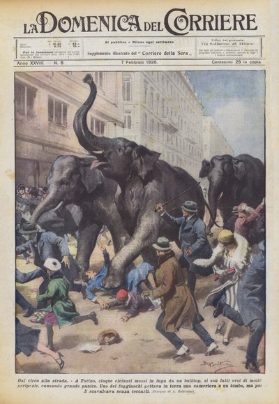 从马戏团到街道 作者 Achille Beltrame