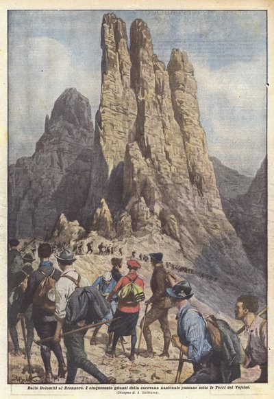 从多洛米蒂山脉到Brennero 作者 Achille Beltrame