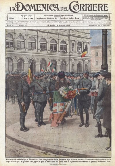 Fraternite italo-Belgian在布鲁塞尔 作者 Achille Beltrame
