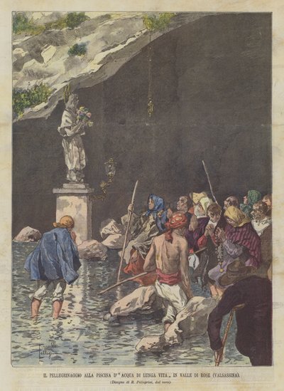 前往Valle Di Rose（Valsassina）长寿水池的朝圣之旅 作者 Achille Beltrame