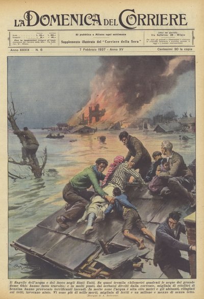 美国的水和火的祸害 作者 Achille Beltrame