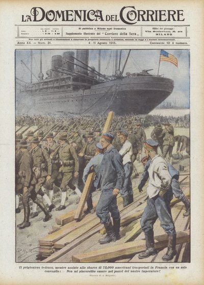 这位德国囚犯在参加登陆时，有72,000名美国人被运往法国？ 作者 Achille Beltrame