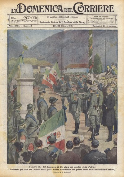 神圣的Brennero仪式 作者 Achille Beltrame