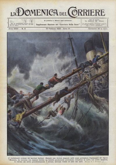 意大利水手的传统英雄主义 作者 Achille Beltrame