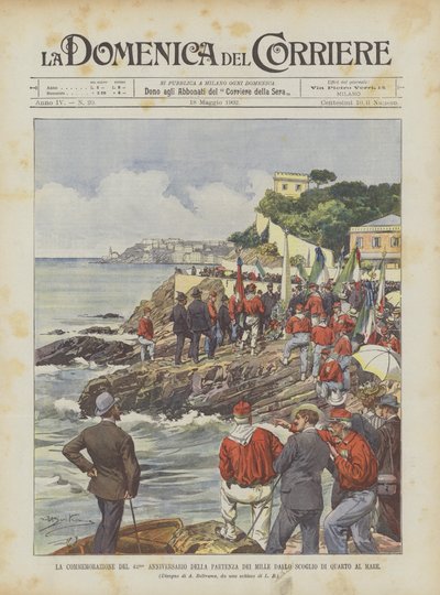 从Scoglio di Quarto到海洋的千人出发42周年纪念 作者 Achille Beltrame
