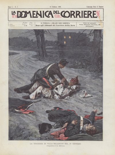 1月29日的Tragedia Di Villa Bellocchi 作者 阿基里·贝尔特拉姆（Achille Beltrame）
